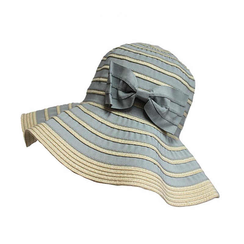 CC Foldable Bucket Hat With Striped Pattern