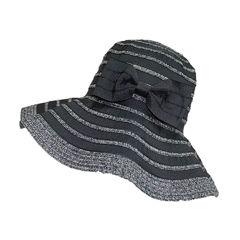 CC Foldable Bucket Hat With Striped Pattern