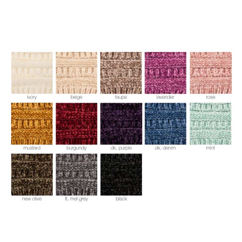 C.C Ribbed Chenille Beanie Hat - Image 3