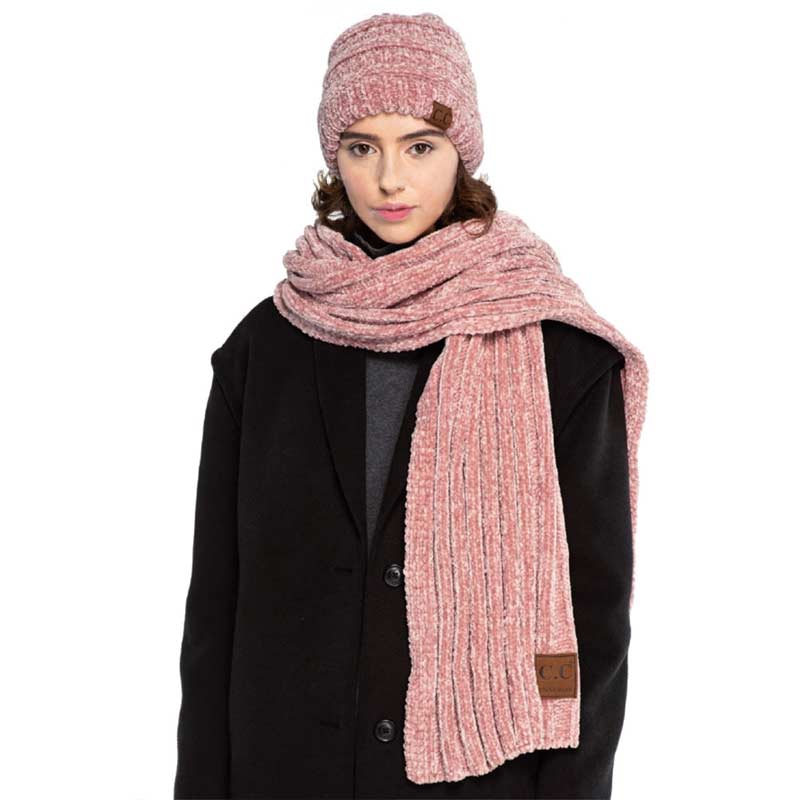 C.C Ribbed Chenille Beanie Hat - Image 4