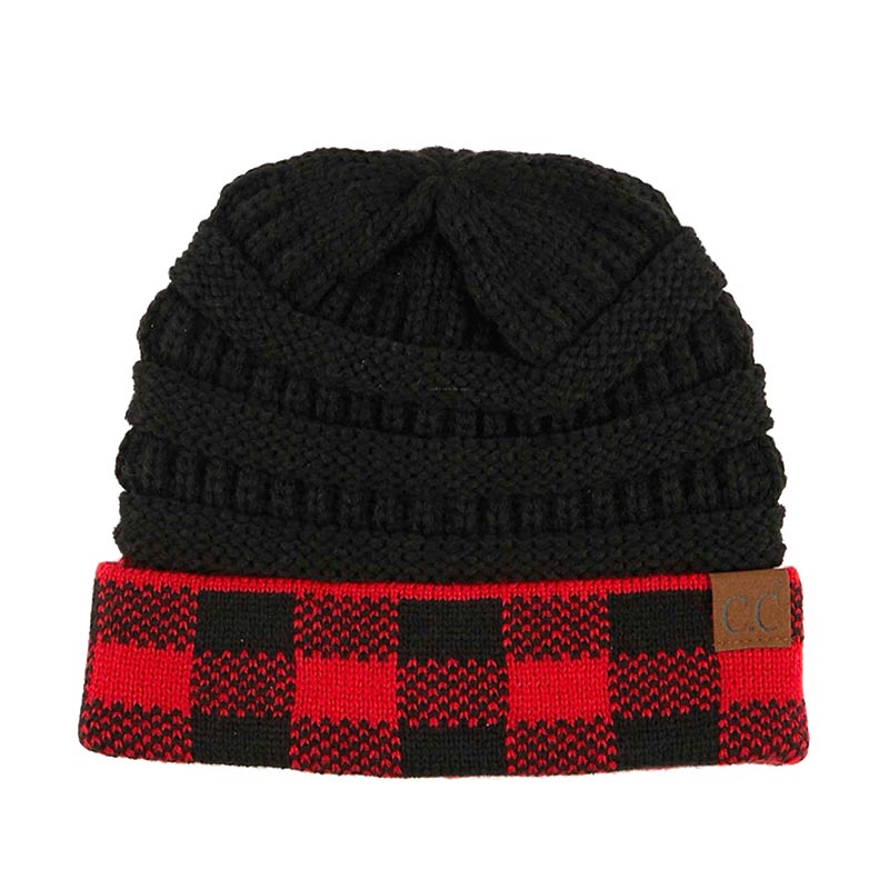 C.C Buffalo Check Knit Hat