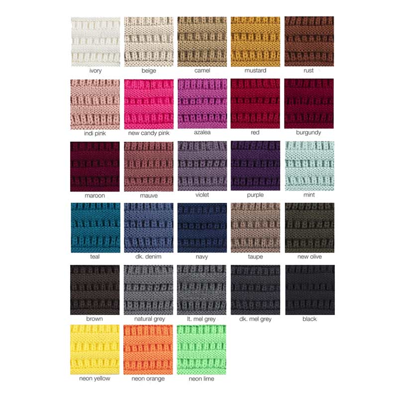 C.C Solid Ribbed Ponytail Headband - Image 2