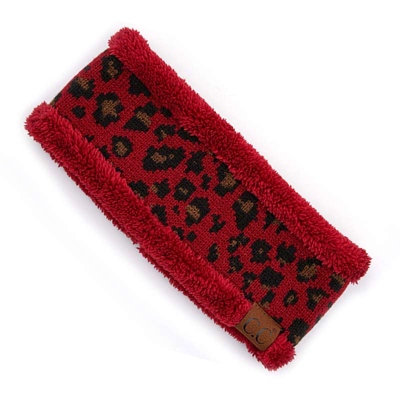 C.C Leopard Pattern Head Wrap with Lining