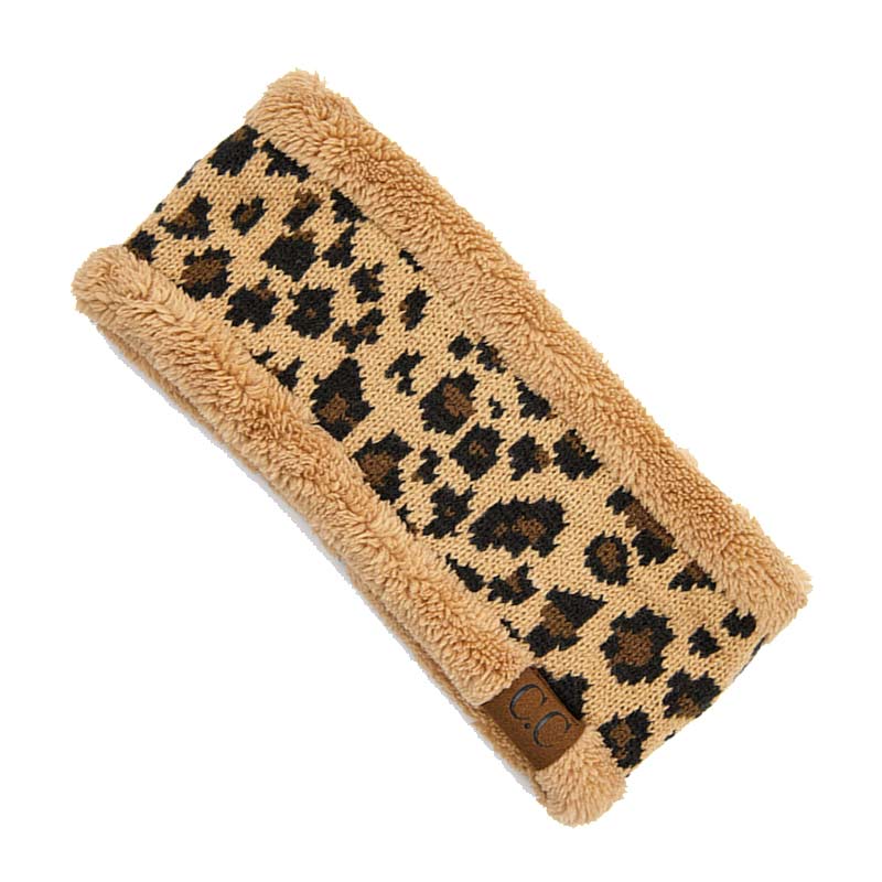C.C Leopard Pattern Head Wrap with Lining