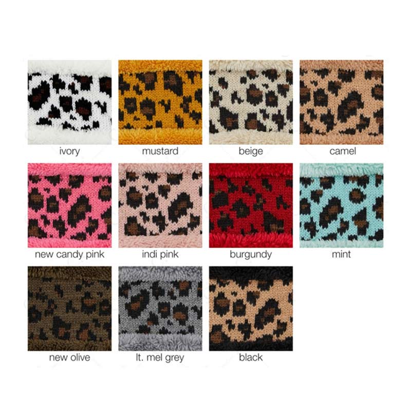 C.C Leopard Pattern Head Wrap with Lining - Image 3