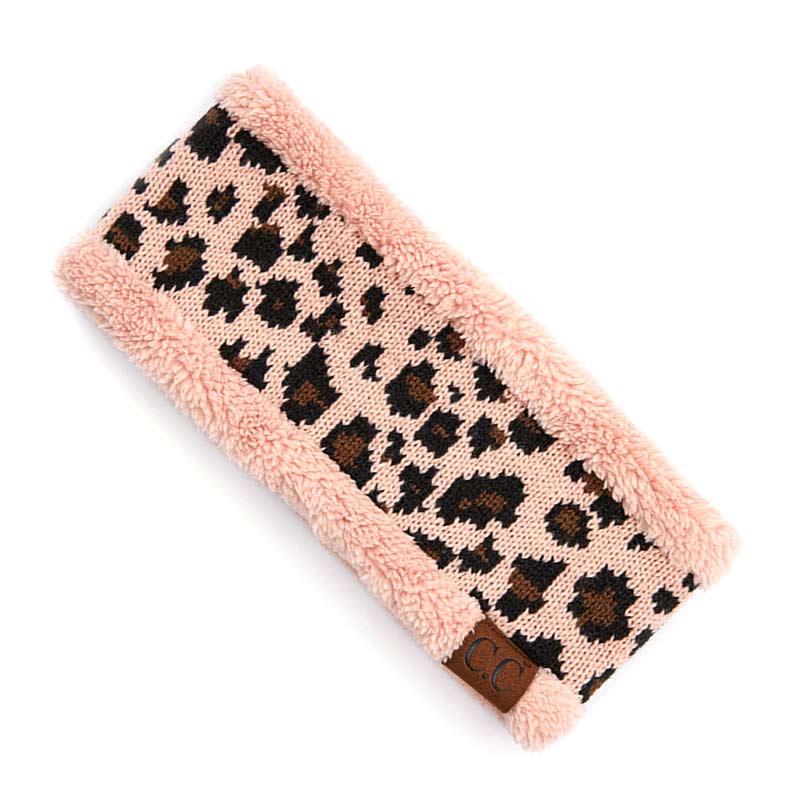 C.C Leopard Pattern Head Wrap with Lining