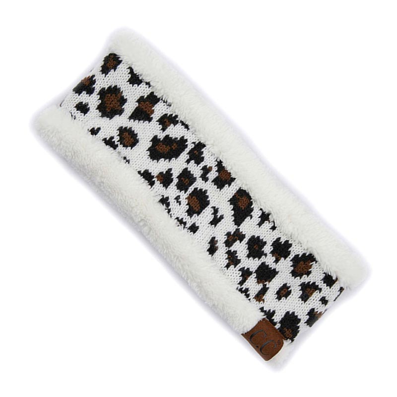 C.C Leopard Pattern Head Wrap with Lining