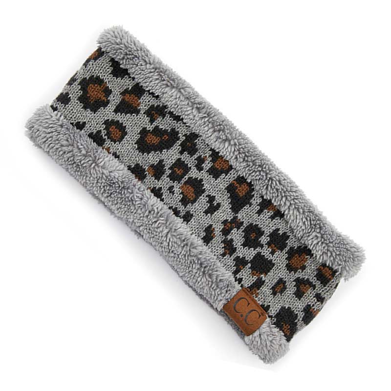 C.C Leopard Pattern Head Wrap with Lining