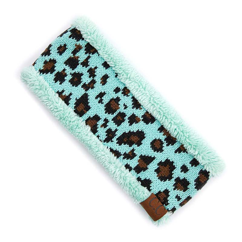 C.C Leopard Pattern Head Wrap with Lining