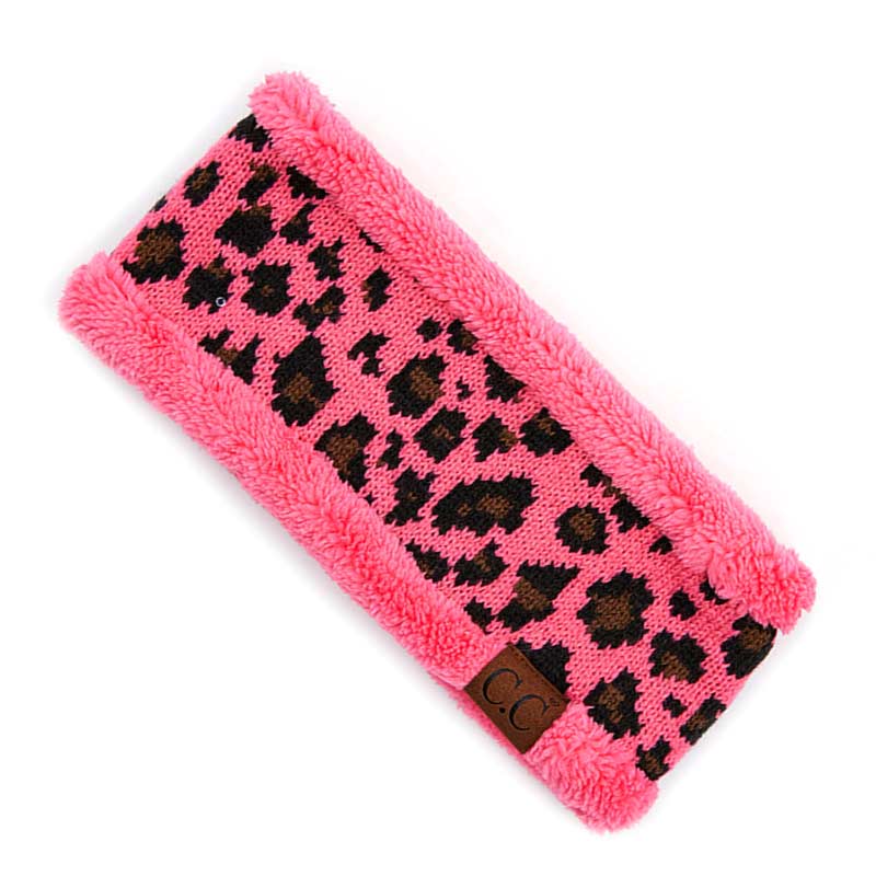 C.C Leopard Pattern Head Wrap with Lining