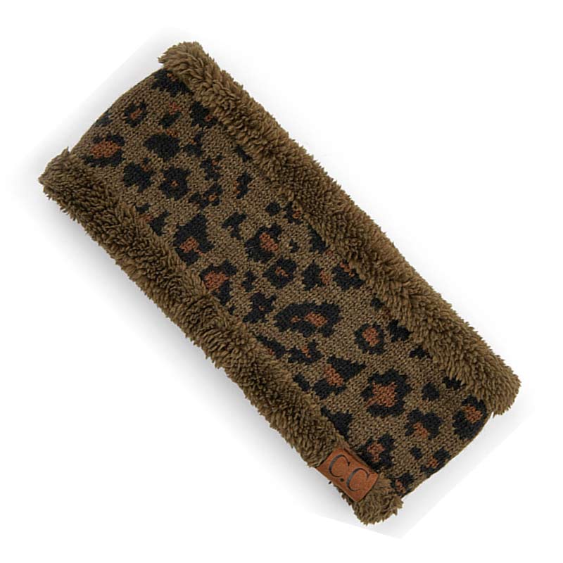 C.C Leopard Pattern Head Wrap with Lining