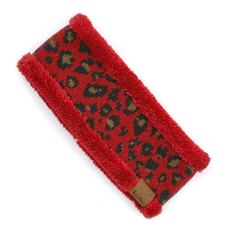 C.C Leopard Pattern Head Wrap with Lining