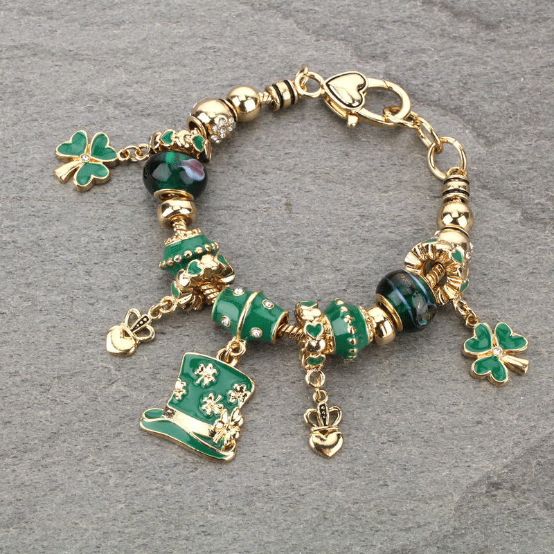St.Patrick's Multi Beads Bracelet