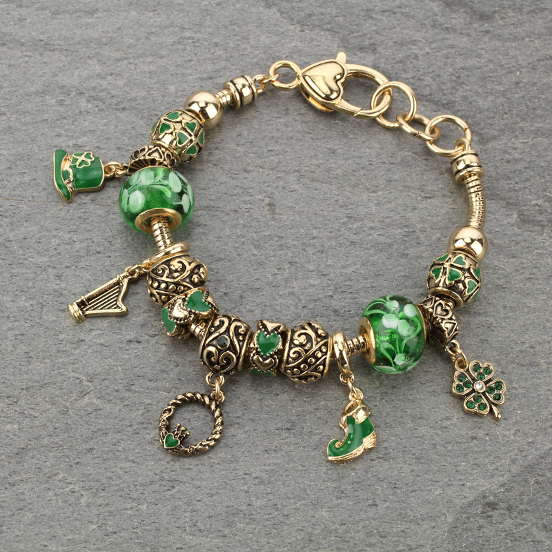 St.Patrick's Multi Beads Bracelet