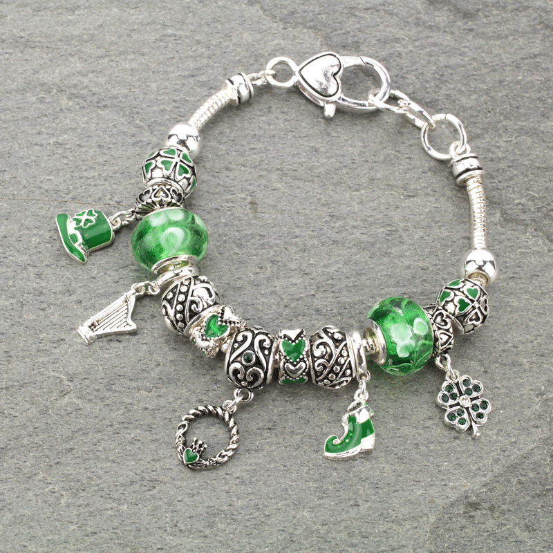 St.Patrick's Multi Beads Bracelet