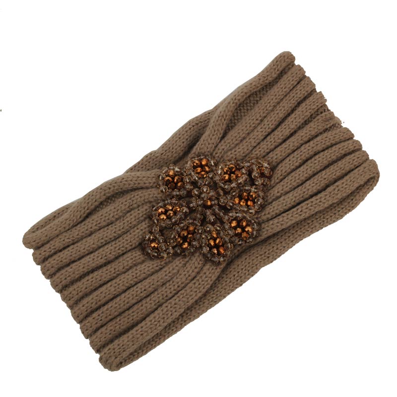 C.C Crystal Bead Mohair Head Wrap