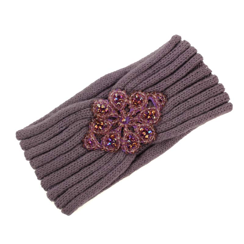 C.C Crystal Bead Mohair Head Wrap