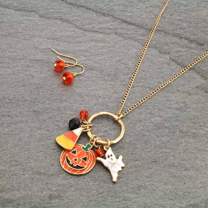 Halloween Theme Necklace Set
