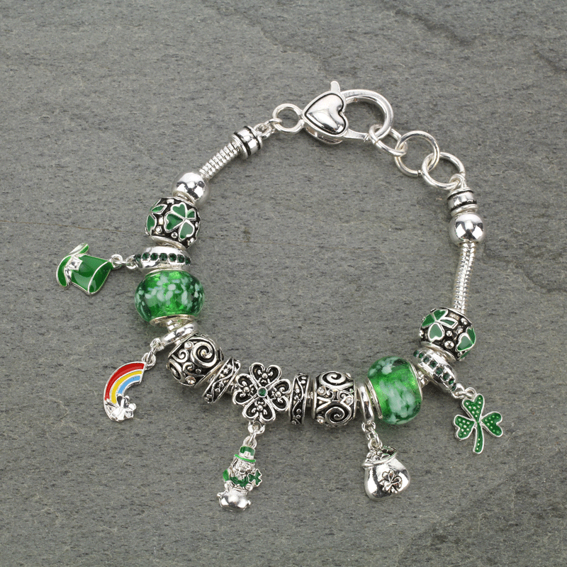 St.Patrick's Multi Beads Bracelet