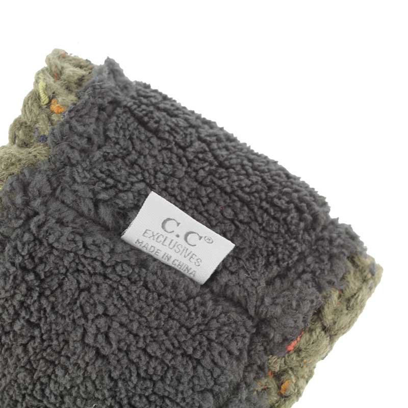 C.C Chunky Knit Confetti Sherpa Lined Headband - Image 2