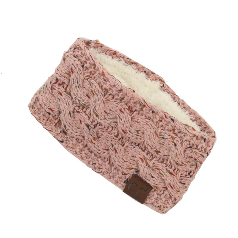 C.C Chunky Knit Confetti Sherpa Lined Headband