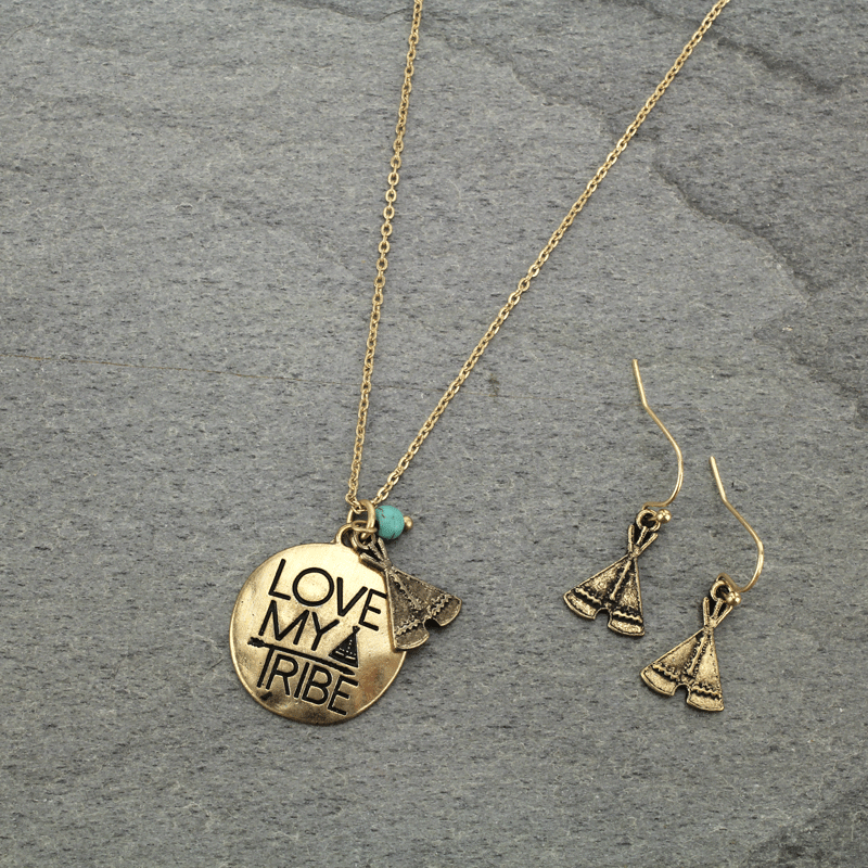 "Love Me Tribe" Necklace Set