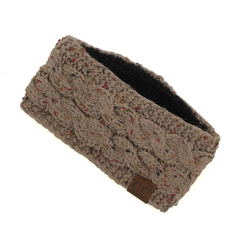 C.C Chunky Knit Confetti Sherpa Lined Headband