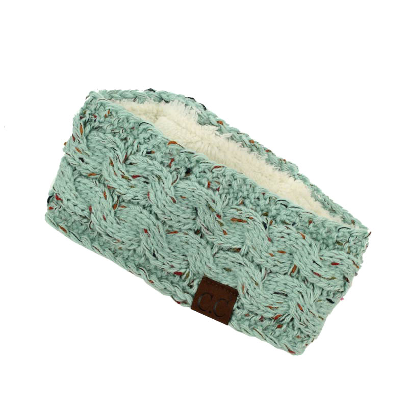 C.C Chunky Knit Confetti Sherpa Lined Headband
