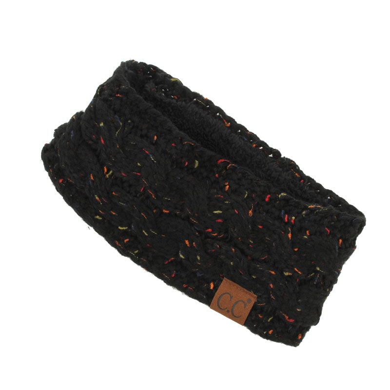 C.C Chunky Knit Confetti Sherpa Lined Headband