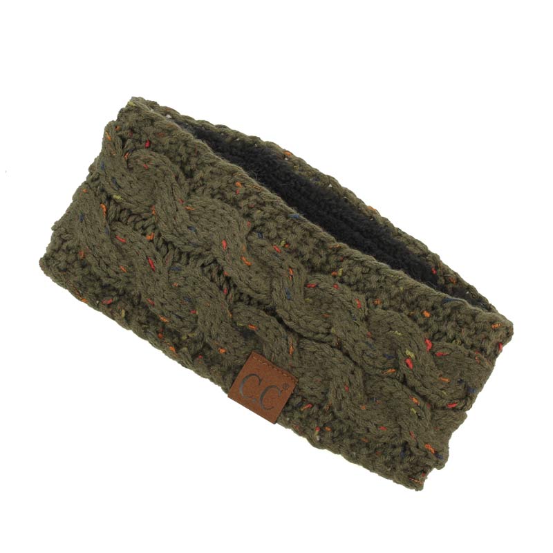 C.C Chunky Knit Confetti Sherpa Lined Headband