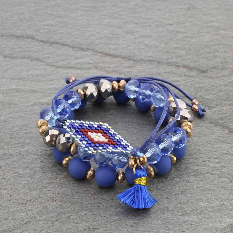 Set of 3 Stackable Beads Bracelet