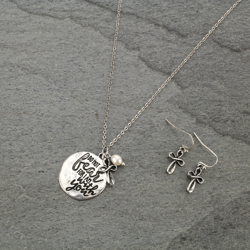 "Do Not Fear" Necklace Set