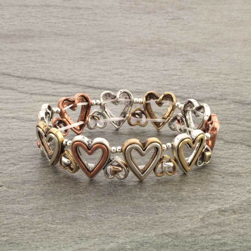 Western Heart Stretch Bracelet