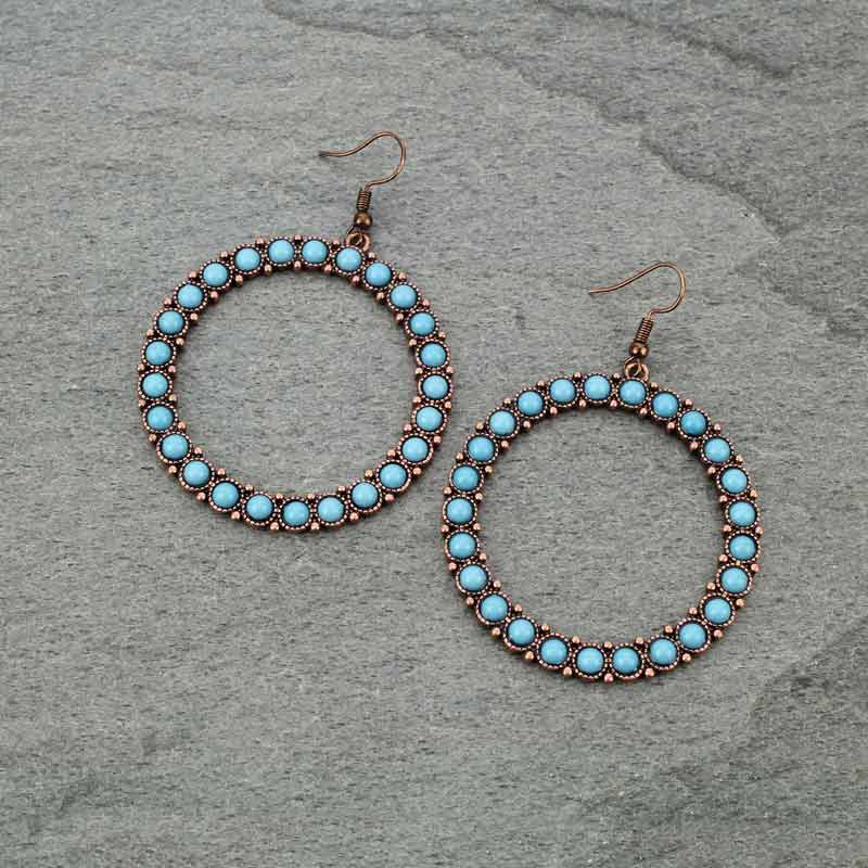 Navajo Style Hoop Earrings