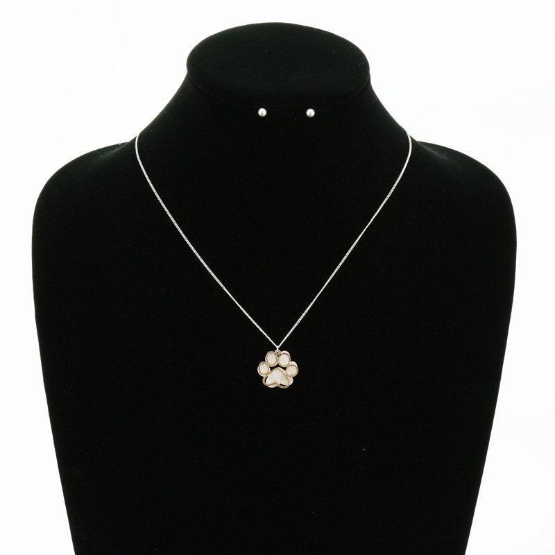 Brass Paw Necklace Set - Image 2