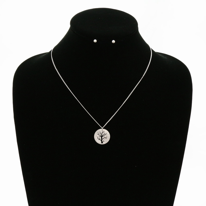 Brass Tree Necklace Set - Image 2