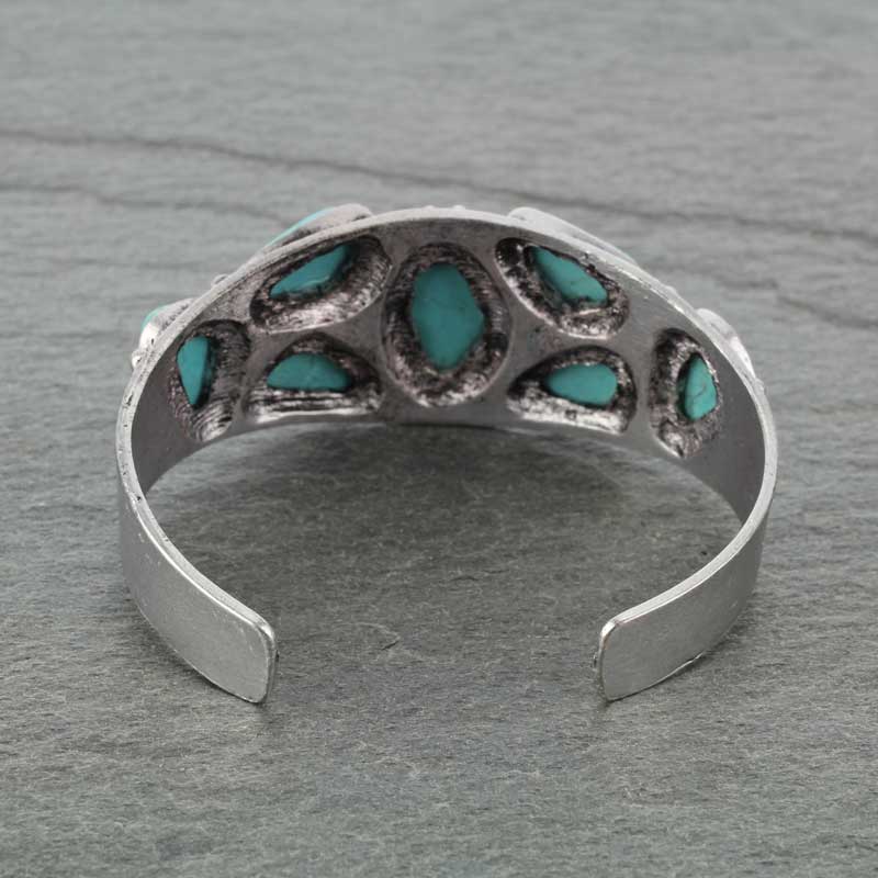 Natural Stone "C" Cuff Bracelet - Image 3