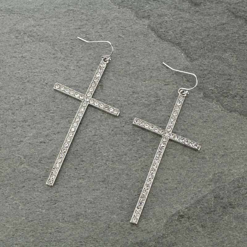 Cross Dangle Earrings