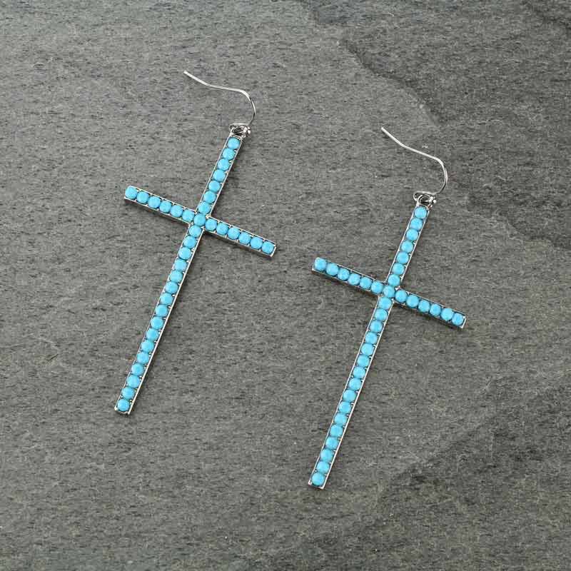 Cross Dangle Earrings