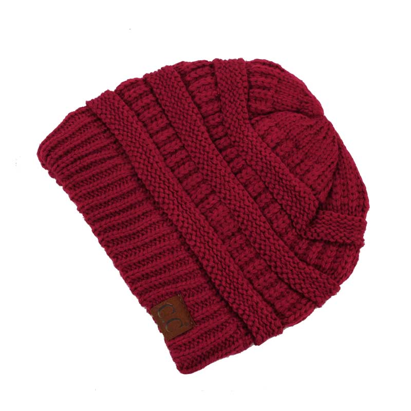 C.C Ribbed Kit Solid Color Beanie Hat