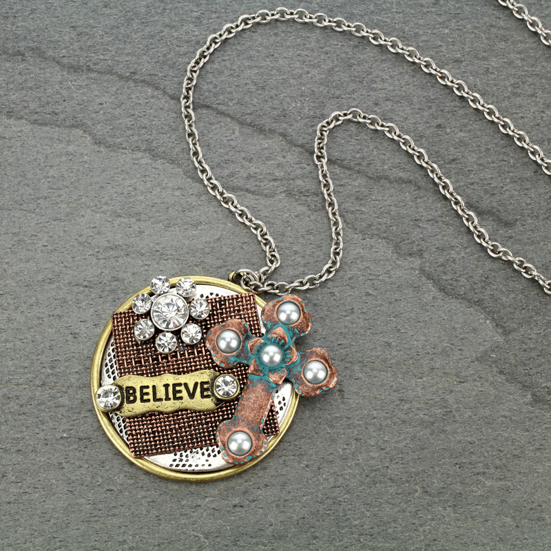 "Believe" Pendant Necklace