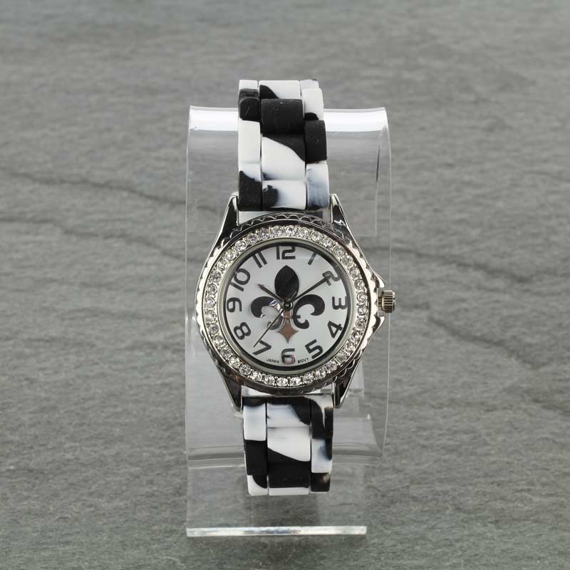 Fleur De Lis Jelly Band Watch