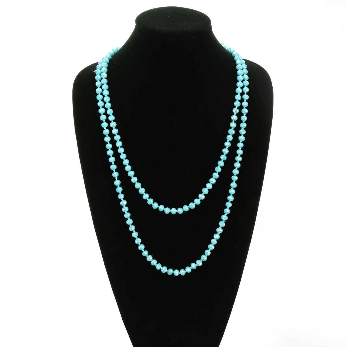 60" Endless Crystal Bead Necklace - Image 2
