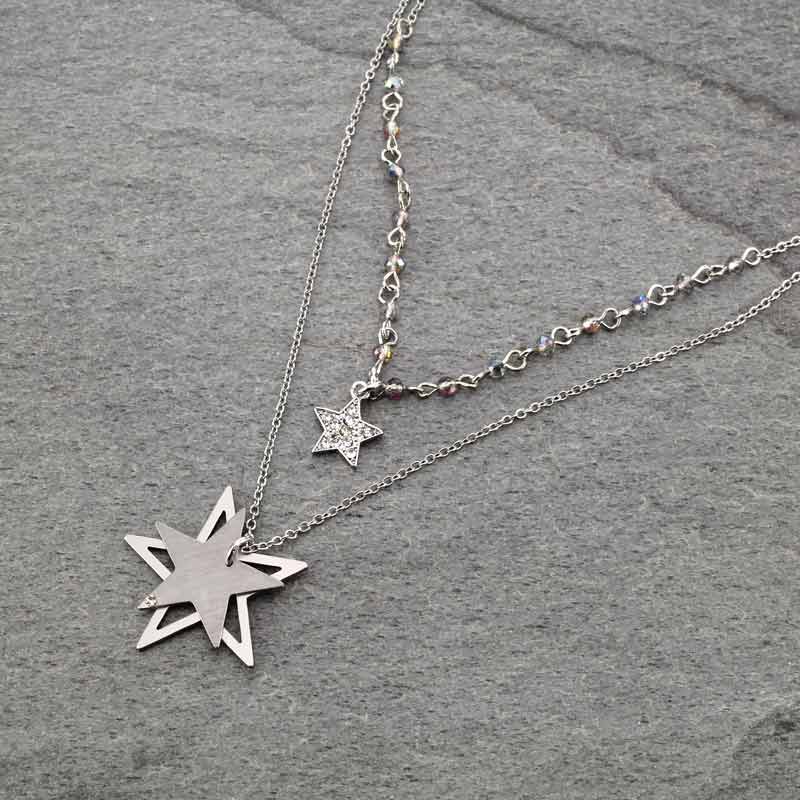 JJ Layered Fashion Necklace - Image 3