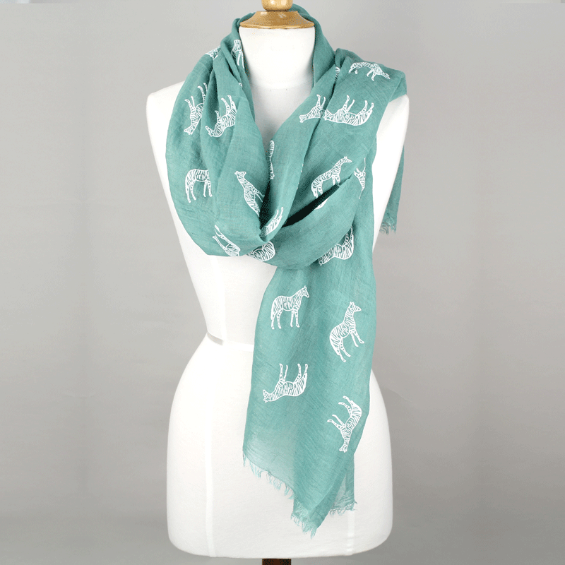 Zebra Embossed Scarf