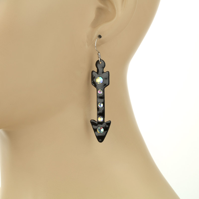 Arrow Fish Hook Earrings - Image 2