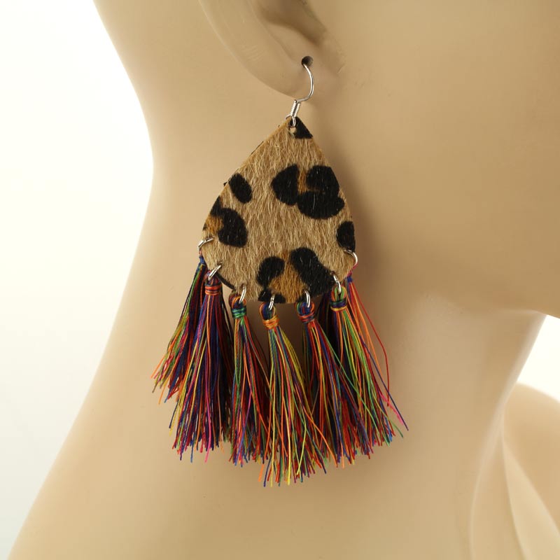 Tassel Fish Hook Earrings - Image 2