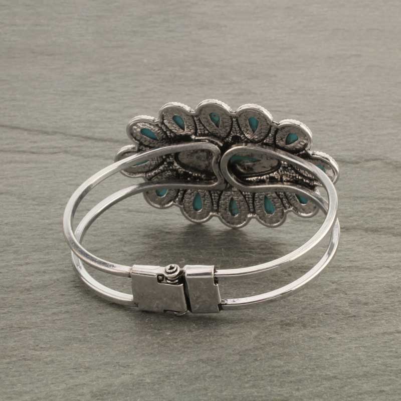 Western Style Hinge Cuff Bracelet - Image 3