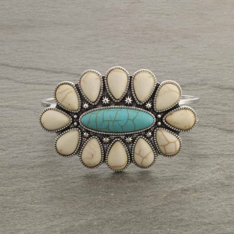 Western Style Hinge Cuff Bracelet