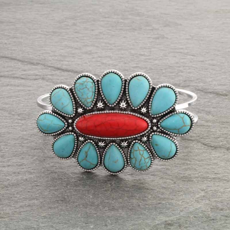 Western Style Hinge Cuff Bracelet